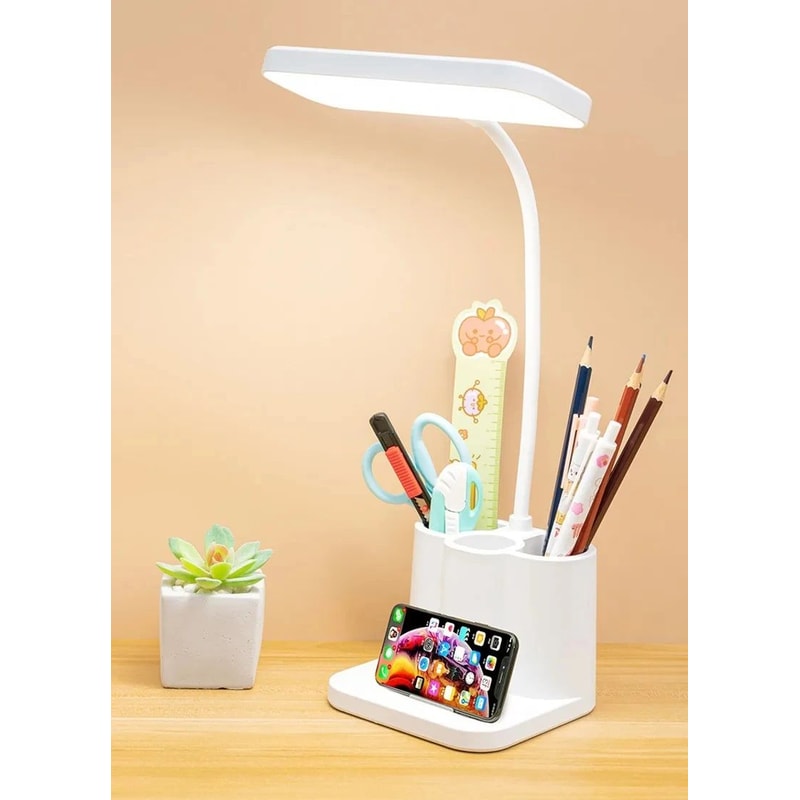 Folding USB LED Desk Lamp Touch Night Light Eye Protection Study Lamp For Students Bedroom Office D 15