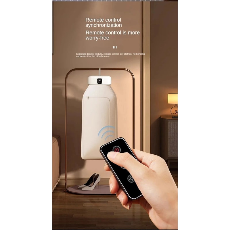 Electric Warm Air Clothes Dryer Cabinet W Remote Timer FloorStanding Laundry Drying Machine Fast H 7