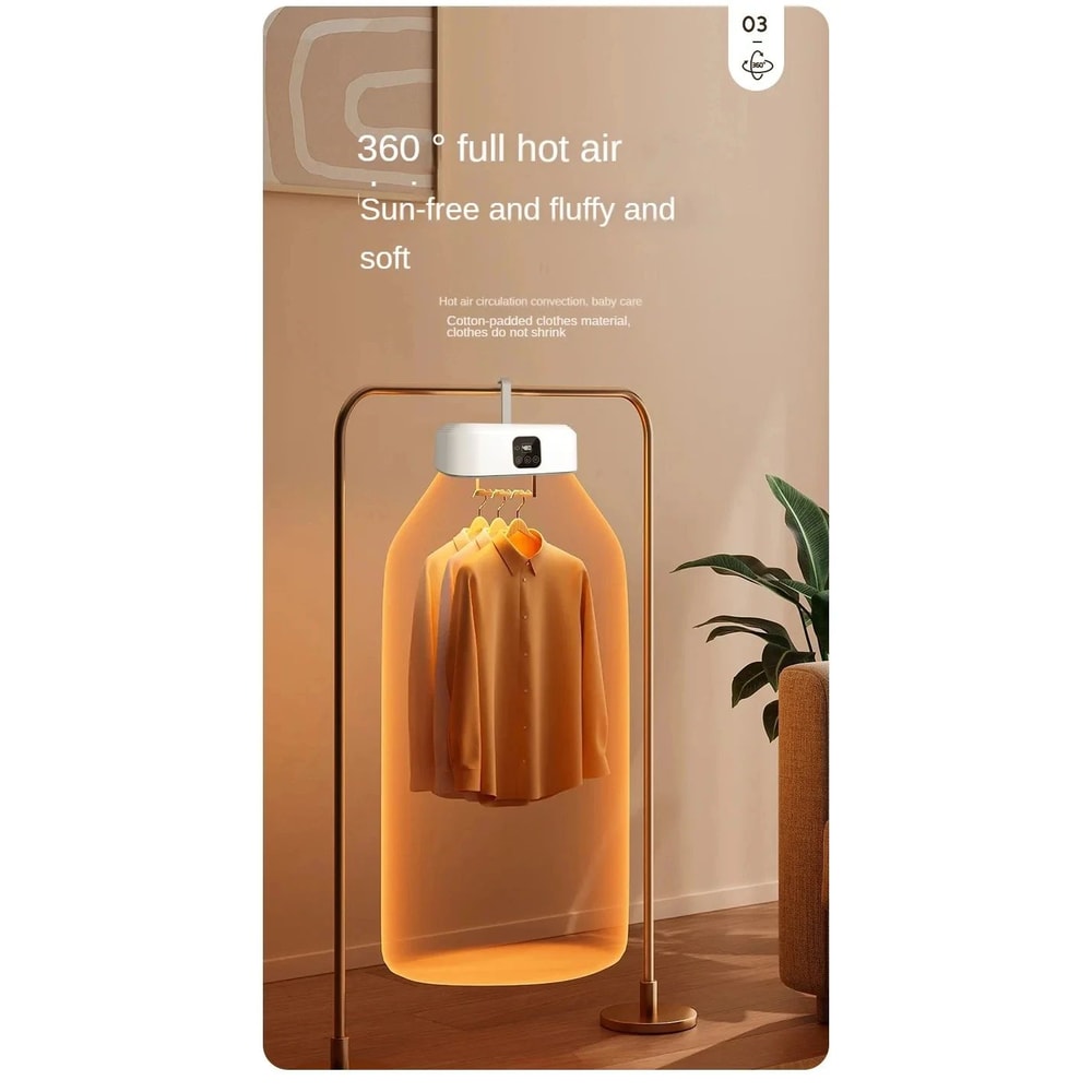 Electric Warm Air Clothes Dryer Cabinet W Remote Timer FloorStanding Laundry Drying Machine Fast H 11