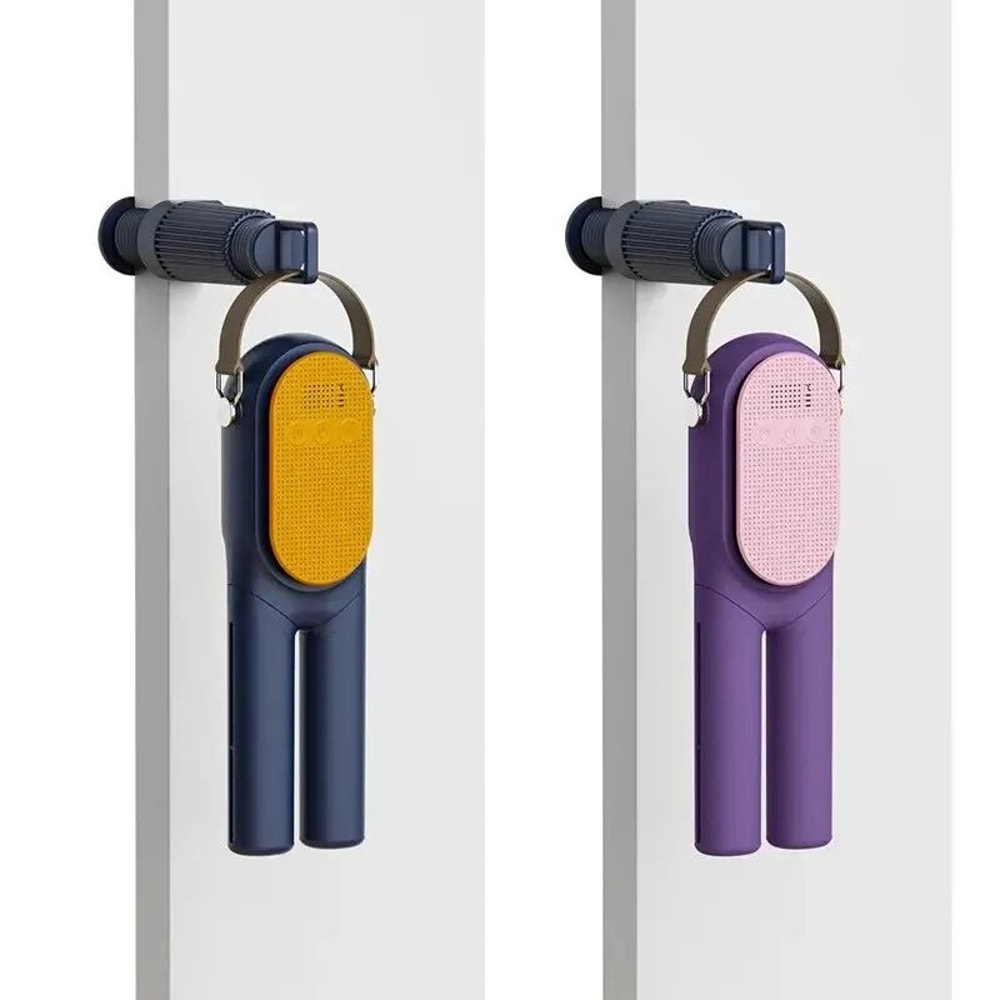 Portable Folding Heated Clothes Drying Rack W Shoe Dryer Compact Electric Dryer Stand Fast Travel L 4