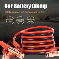 71 inches heavy duty jumper cables kit with battery booster clamps | car emergency power start cable for suv van rv auto