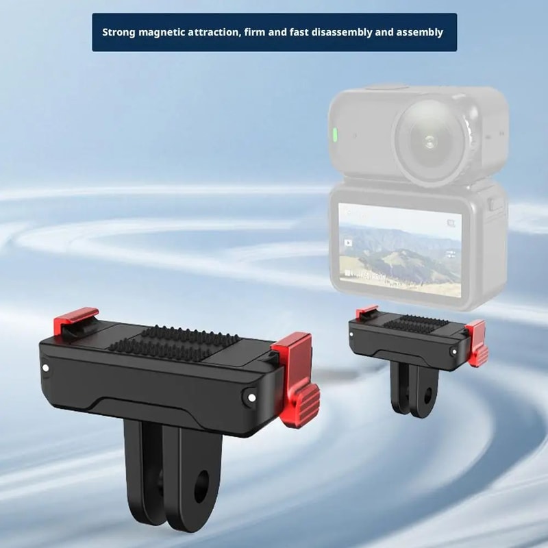 DJI Osmo Nano Magnetic Quick Release Base TwoJaw Clamp Bracket Mount Adapter For Sports Cameras Exp 1