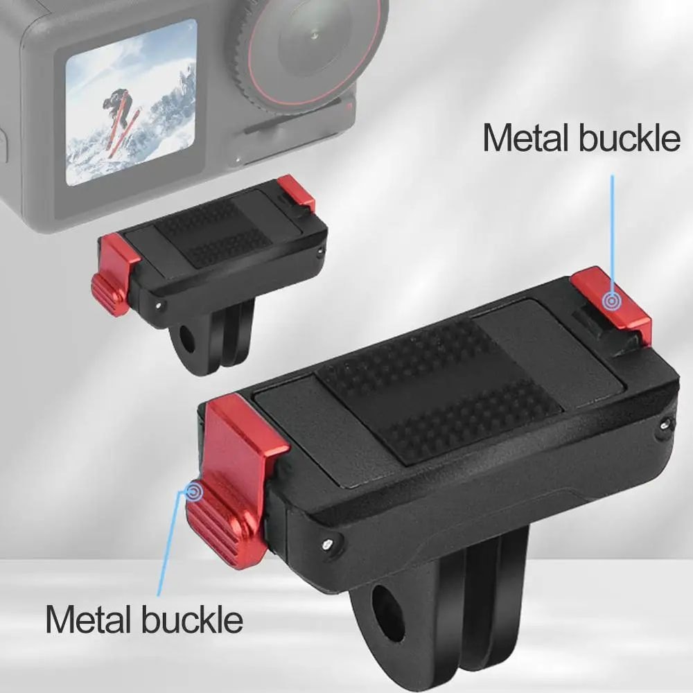 DJI Osmo Nano Magnetic Quick Release Base TwoJaw Clamp Bracket Mount Adapter For Sports Cameras Exp 2