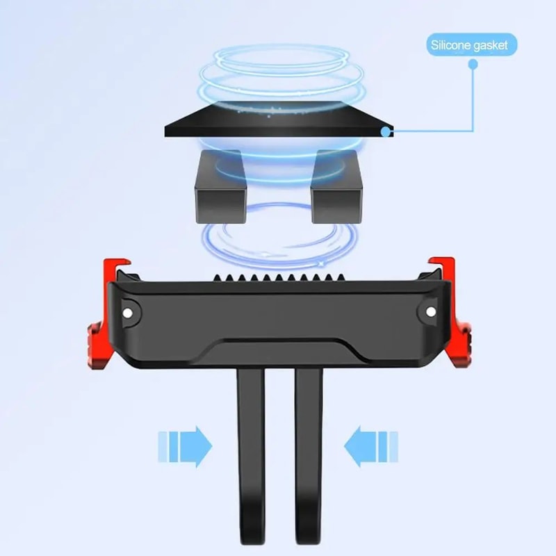 DJI Osmo Nano Magnetic Quick Release Base TwoJaw Clamp Bracket Mount Adapter For Sports Cameras Exp 3