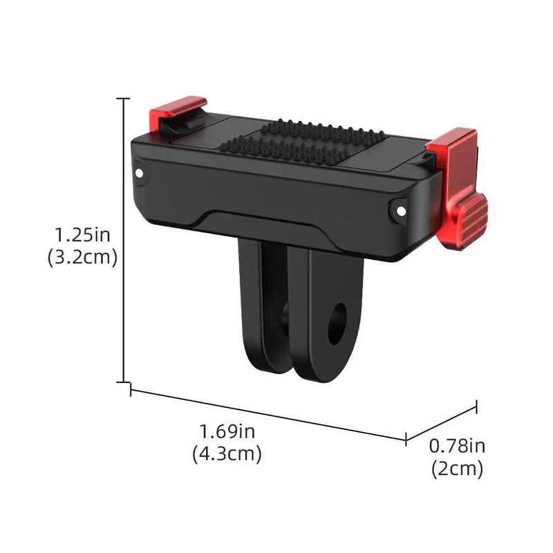 DJI Osmo Nano Magnetic Quick Release Base TwoJaw Clamp Bracket Mount Adapter For Sports Cameras Exp 5