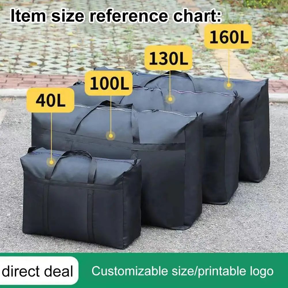 Waterproof Oxford Cloth Laundry Storage Bag Large Capacity Foldable Lightweight Travel Luggage Bag 0