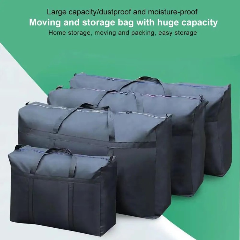 Waterproof Oxford Cloth Laundry Storage Bag Large Capacity Foldable Lightweight Travel Luggage Bag 2