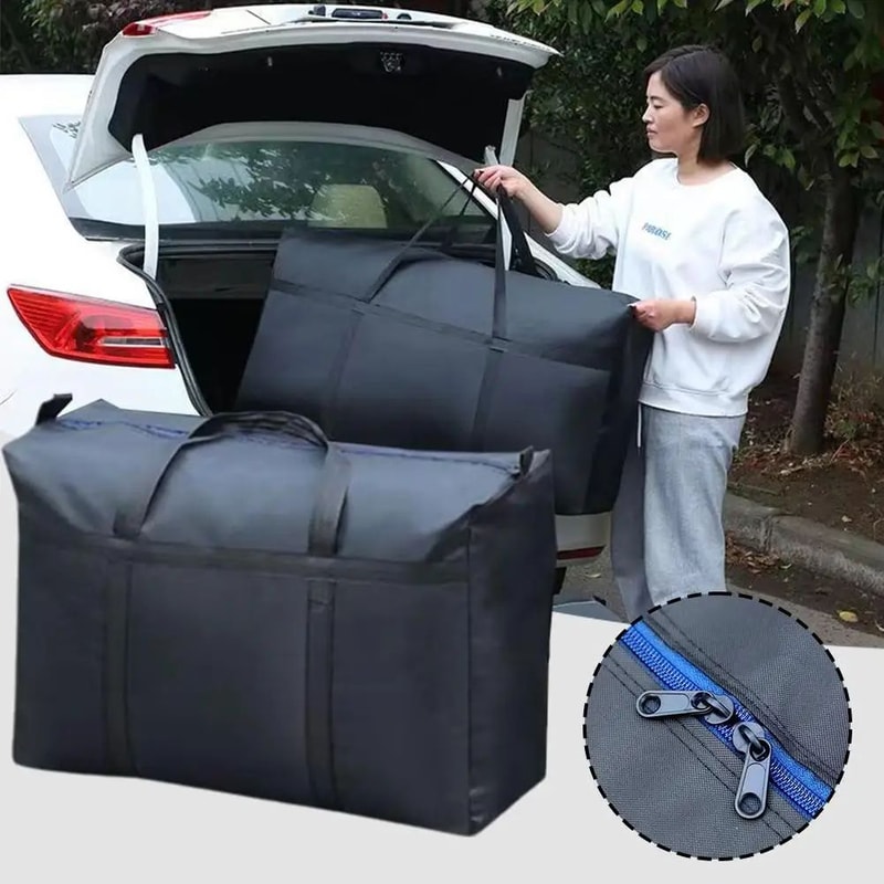 Waterproof Oxford Cloth Laundry Storage Bag Large Capacity Foldable Lightweight Travel Luggage Bag 4