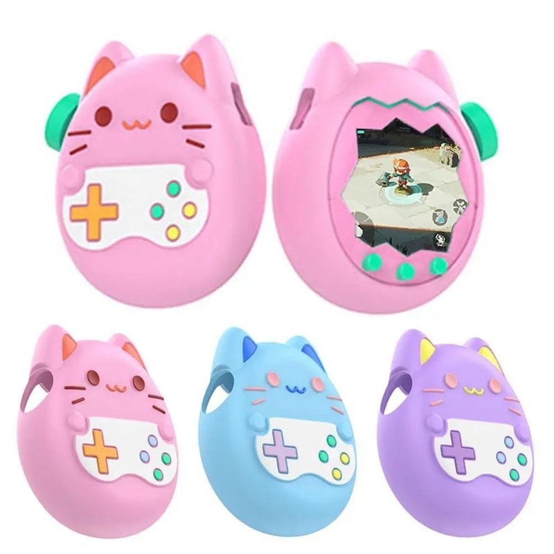 Tamagotchi Paradise Liquid Silicone Case DropProof Soft Protective Cover AntiScratch Skin For Hand 5