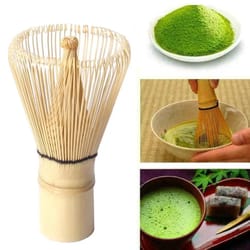 japanese bamboo matcha whisk (chasen) 100-prong – reusable matcha tea whisk tool for frothy green tea mixing