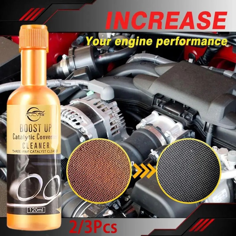 Catalytic Converter Cleaner O2 Sensor Safe Fuel System Treatment Restore Power MPG Reduce Emissio 1