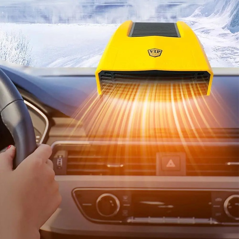 12V Car Heater Defroster 2in1 Fast HeatingCooling Fan 360 Rotatable Windshield Defogger Auto Windo 2