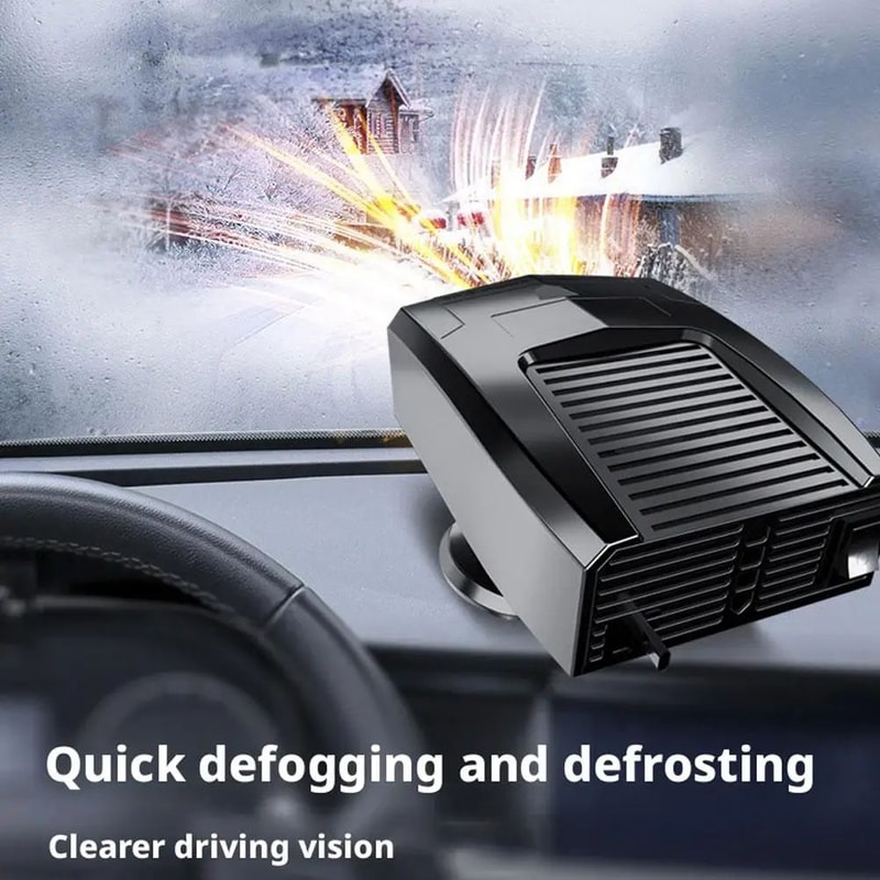 12V Car Heater Defroster 2in1 Fast HeatingCooling Fan 360 Rotatable Windshield Defogger Auto Windo 3