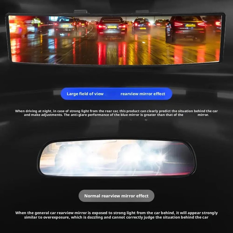 Universal ClipOn Wide Angle Rearview Mirror For Car SUV Truck Blind Spot Safety Mirror Driving Vi 5