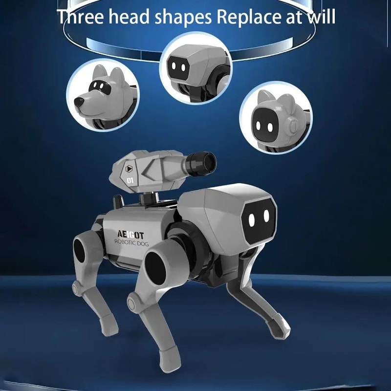 Remote Control Mechanical Dog Building Kit For Kids STEM Assembly Robot Pet Toy Educational Scienc 3