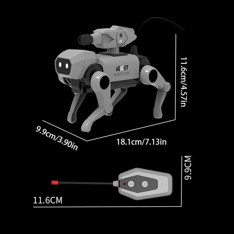Remote Control Mechanical Dog Building Kit For Kids STEM Assembly Robot Pet Toy Educational Scienc 5