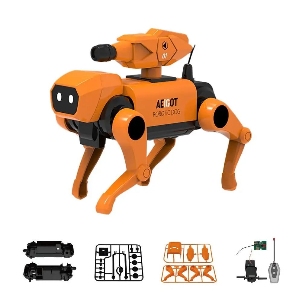 Remote Control Mechanical Dog Building Kit For Kids STEM Assembly Robot Pet Toy Educational Scienc 6