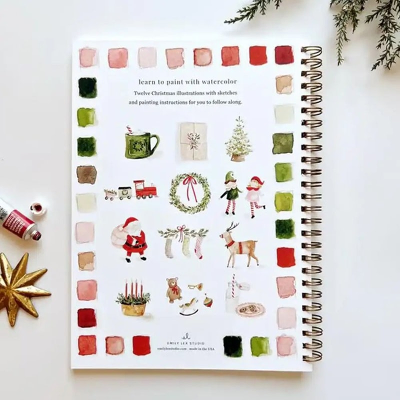 Watercolor Workbook Practice Book W Palette 9 Bouquet Themes For Kids Adults Easy Painting Lesson 4