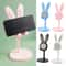 Cute Rabbit Adjustable Phone Stand For Desk Universal Tablet Holder Telescopic Height Sturdy Hands 0