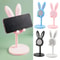 Cute Rabbit Adjustable Phone Stand For Desk Universal Tablet Holder Telescopic Height Sturdy Hands 0