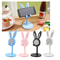 Cute Rabbit Adjustable Phone Stand For Desk Universal Tablet Holder Telescopic Height Sturdy Hands 1