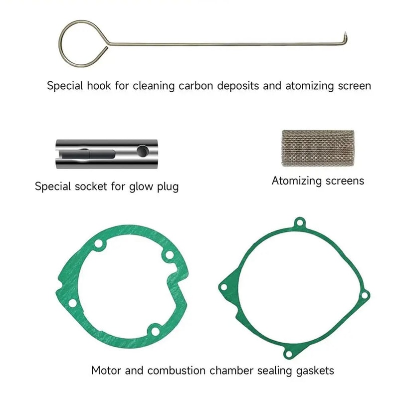 12V Ceramic Glow Plug For Diesel Parking Heater Silicon Nitride Ignition Needle Red Cap Piston Air 5