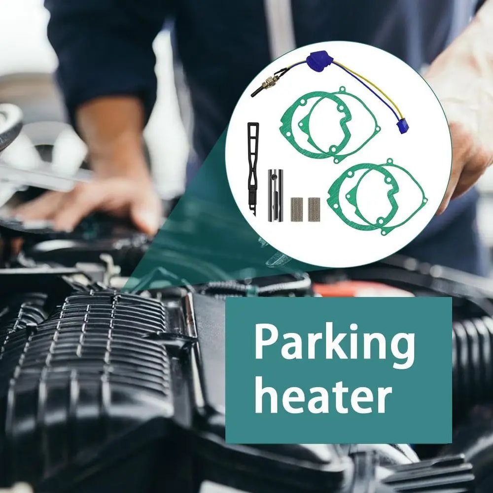 12V Ceramic Glow Plug For Diesel Parking Heater Silicon Nitride Ignition Needle Red Cap Piston Air 7