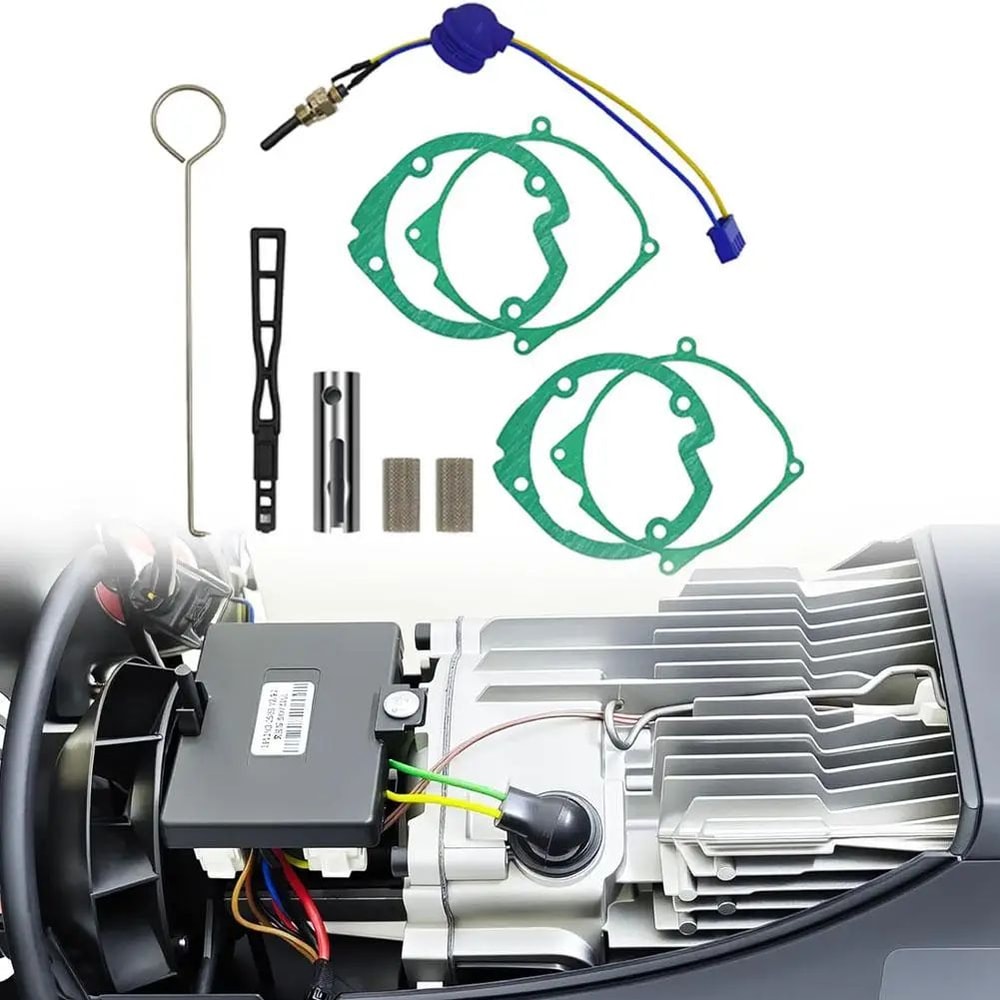 12V Ceramic Glow Plug For Diesel Parking Heater Silicon Nitride Ignition Needle Red Cap Piston Air 9