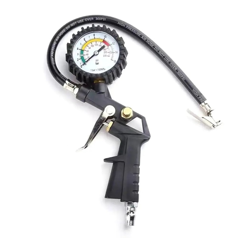 HighPrecision Digital Tire Pressure Gauge OilFilled Inflation Meter With LCD Display For Accurate 6