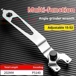 12-in-1 angle grinder wrench tool - multi-function adjustable spanner for grinder discs, nuts & household repairs