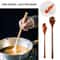 Long Handle Natural Wooden Spoon Durable Soup Ladle Scoop For Cooking Stirring Coffee Dessert Kit 2