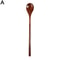 Long Handle Natural Wooden Spoon Durable Soup Ladle Scoop For Cooking Stirring Coffee Dessert Kit 6