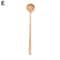 Long Handle Natural Wooden Spoon Durable Soup Ladle Scoop For Cooking Stirring Coffee Dessert Kit 10