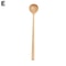 Long Handle Natural Wooden Spoon Durable Soup Ladle Scoop For Cooking Stirring Coffee Dessert Kit 10