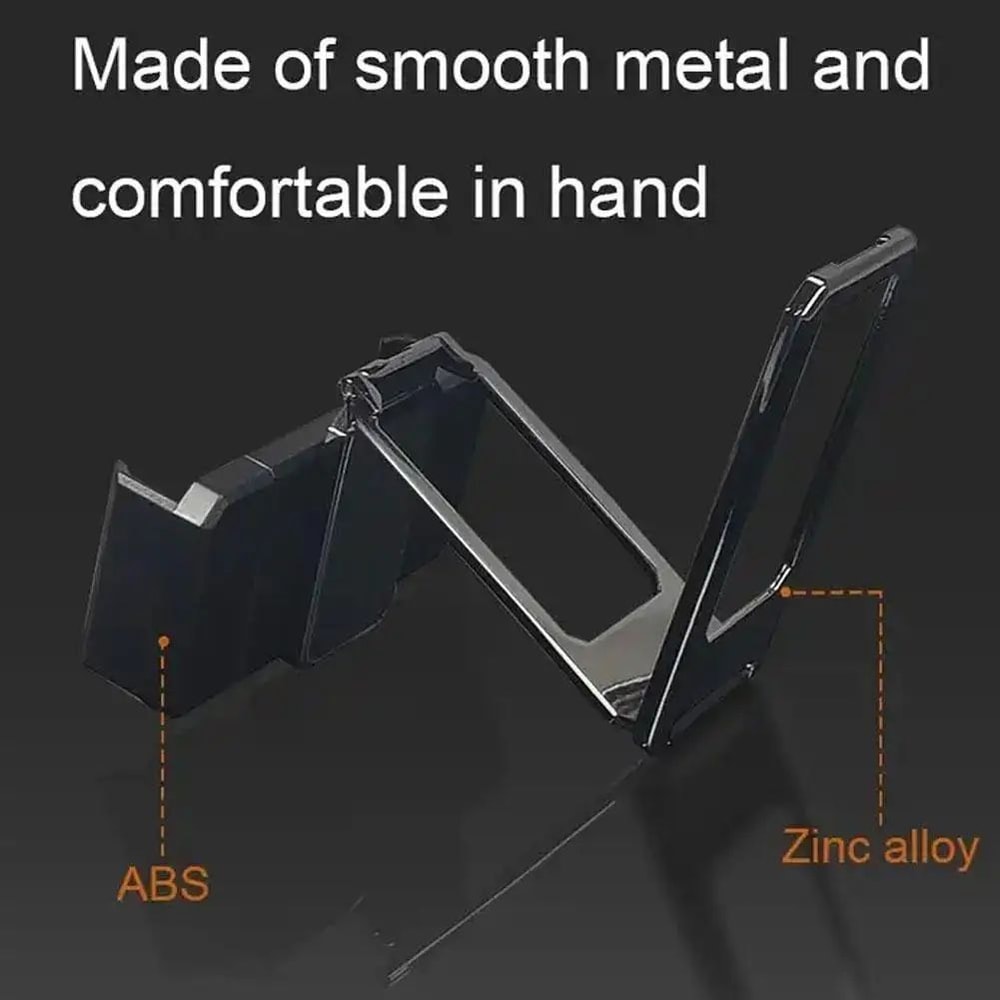 Foldable Aluminum Desktop Phone Holder With Back Clip Universal Mini Stand Lightweight Portable Br 4