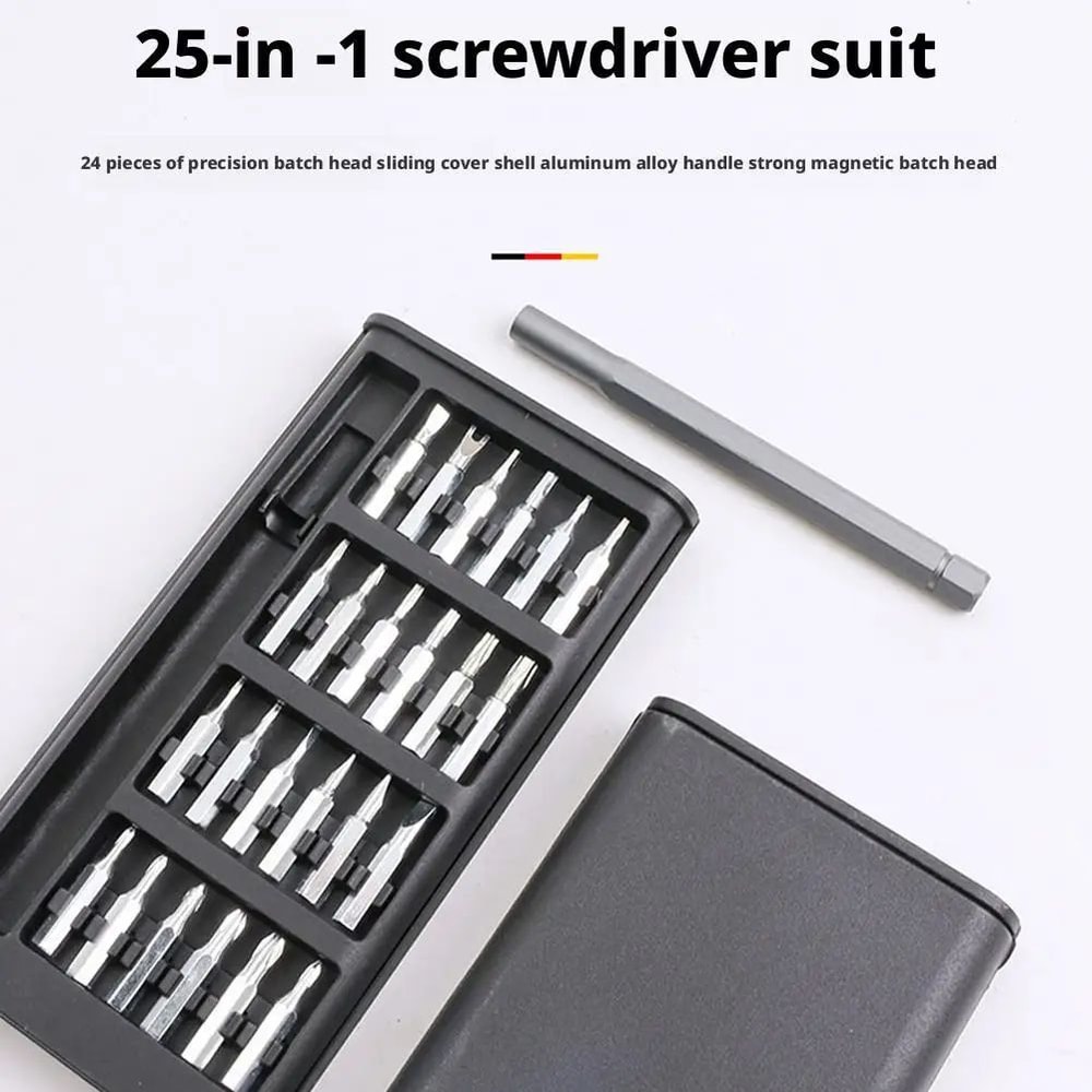 24in1 Precision Screwdriver Set Magnetic Repair Tool Kit For Phone Glasses Electronics HexFlat Bi 0