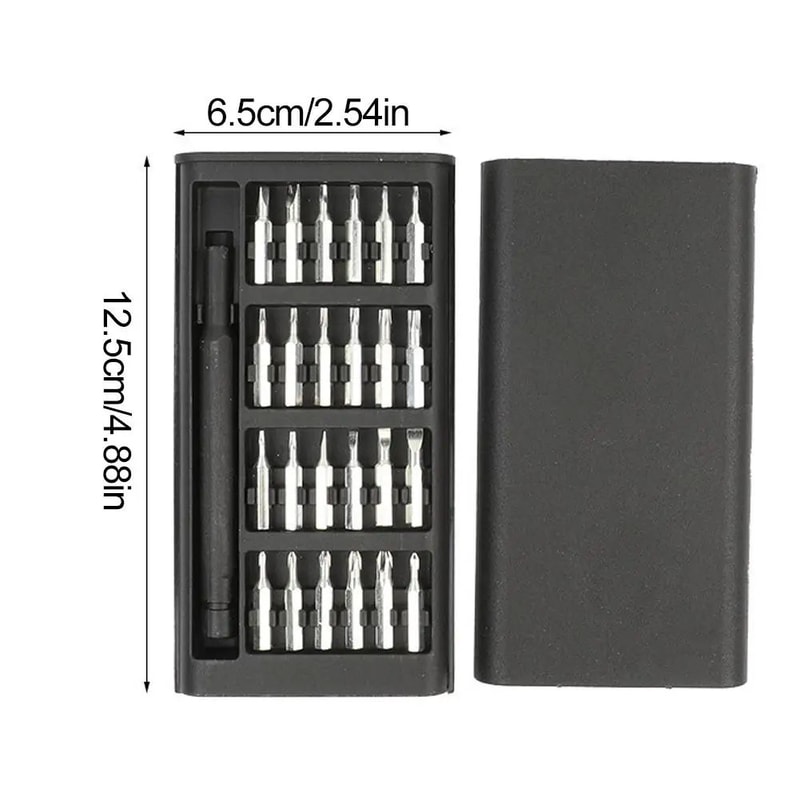 24in1 Precision Screwdriver Set Magnetic Repair Tool Kit For Phone Glasses Electronics HexFlat Bi 5