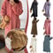 Womens Thick Flannel Coral Velvet Long Pajamas Robe UltraSoft Warm Autumn Winter Nightwear Cozy Ho 0