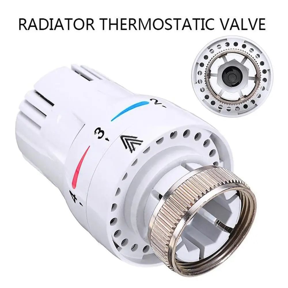 M30 Thermostatic Radiator Valve Head Automatic Temperature Control TRV For Heating Systems EnergyS 1