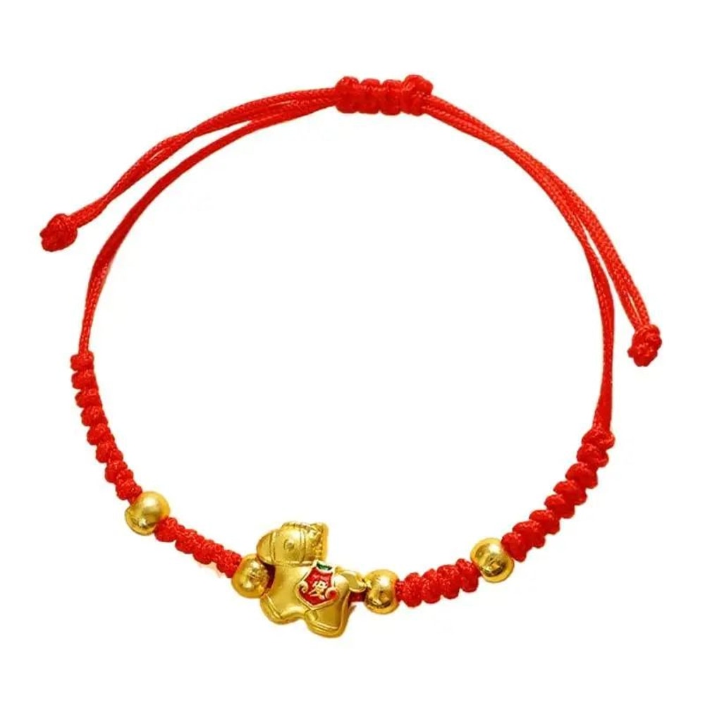 2026 Year Of The Horse Red Lucky Rope Bracelet For Women Chinese Style Beaded Charm New Year Bless 6