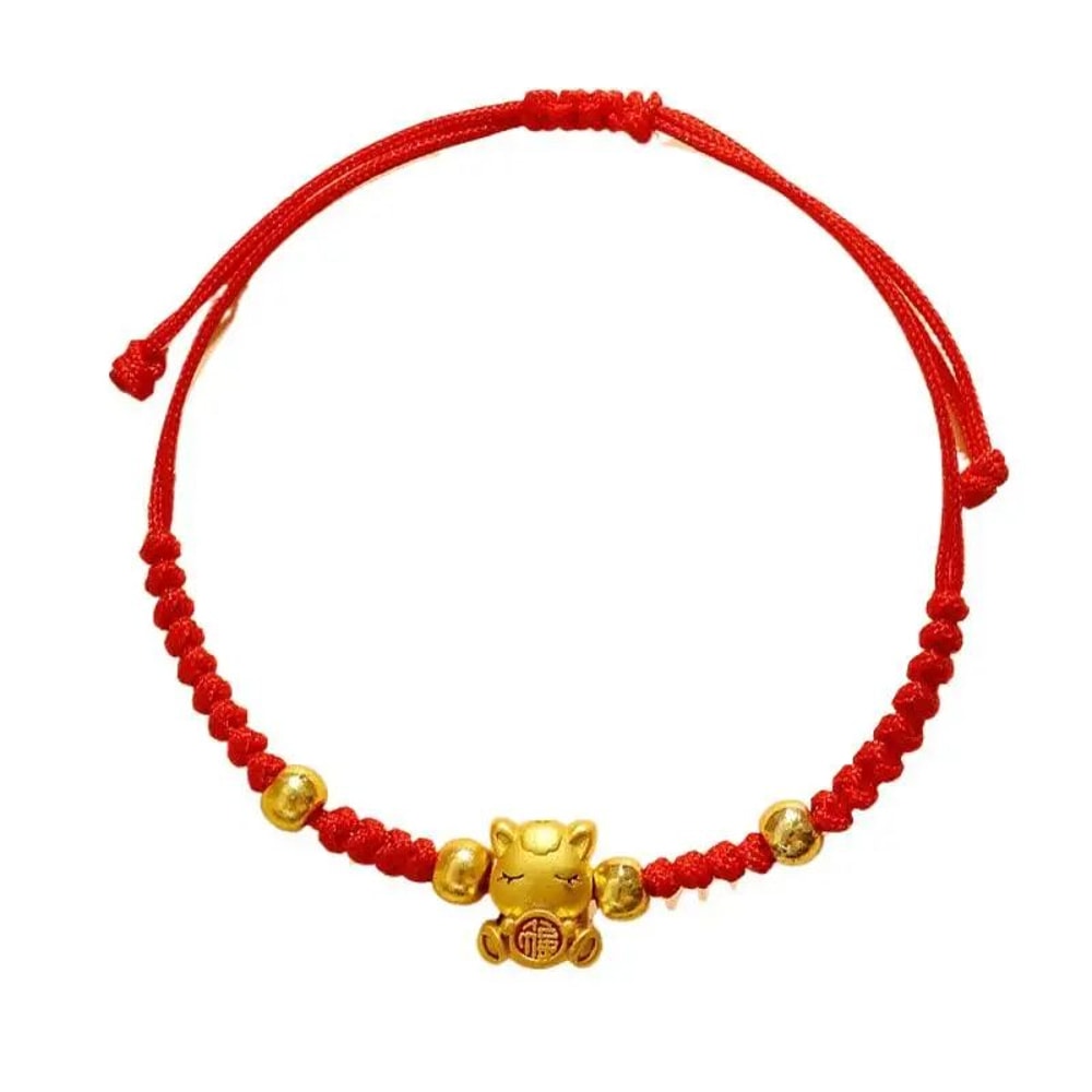 2026 Year Of The Horse Red Lucky Rope Bracelet For Women Chinese Style Beaded Charm New Year Bless 8