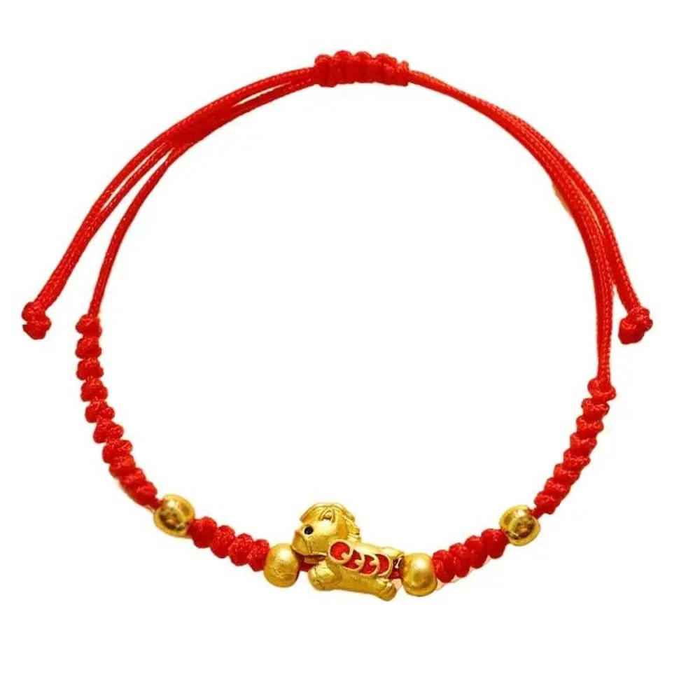 2026 Year Of The Horse Red Lucky Rope Bracelet For Women Chinese Style Beaded Charm New Year Bless 9
