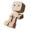 Cute Shaking Wooden Man Car Ornament StressRelief Dashboard Figurine Funny Auto Interior Decor Wob 7