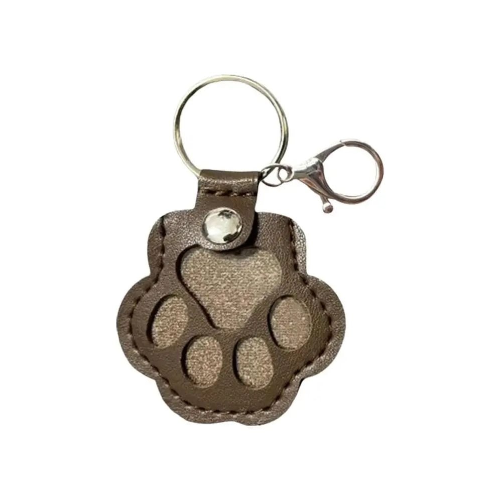 Cute Pet Hair Storage Keychain Leather Cat Claw Souvenir Pendant For Dog Cat Bunny Fur Keepsake M 6