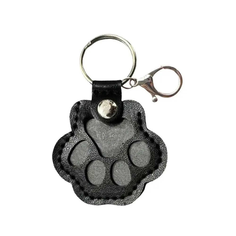 Cute Pet Hair Storage Keychain Leather Cat Claw Souvenir Pendant For Dog Cat Bunny Fur Keepsake M 10