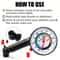 HighPrecision Mechanical Tire Pressure Gauge Accurate PSI Monitor For Cars Fast Read Dial Durable 5