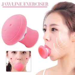 silicone jawline exerciser ball - face lifting & firming trainer for double chin, cheek slimming, muscle toning