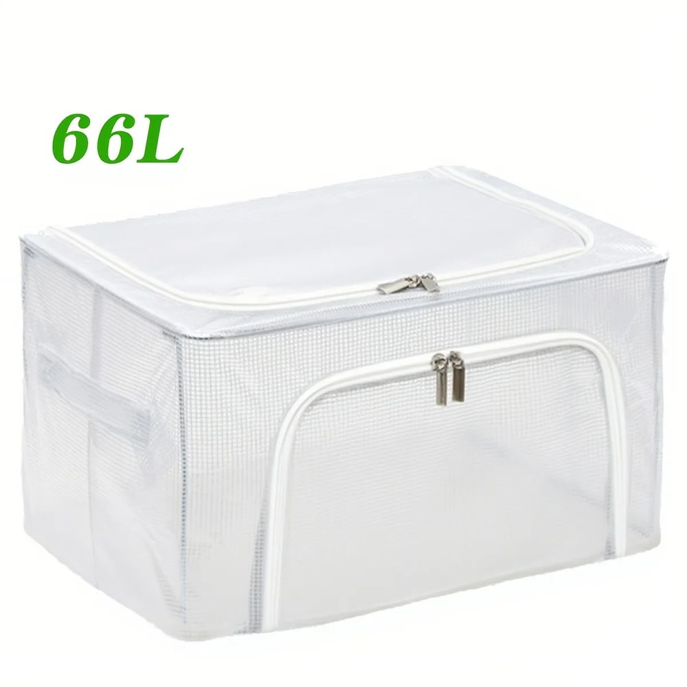 Folding Clothes Storage Box Organizer Durable Polyester SpaceSaving Wardrobe Bin For Dorm Closet 5