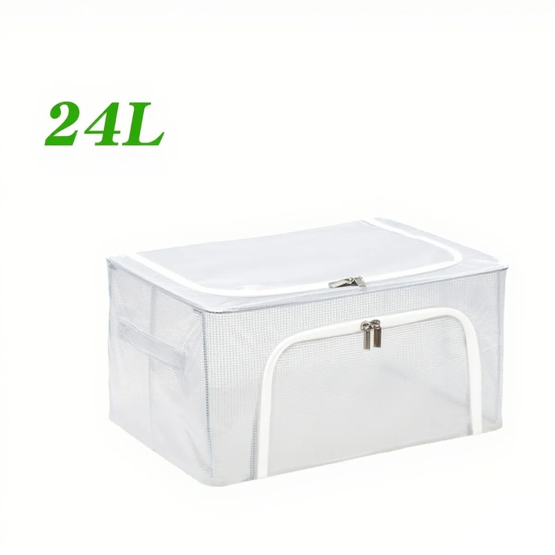 Folding Clothes Storage Box Organizer Durable Polyester SpaceSaving Wardrobe Bin For Dorm Closet 6