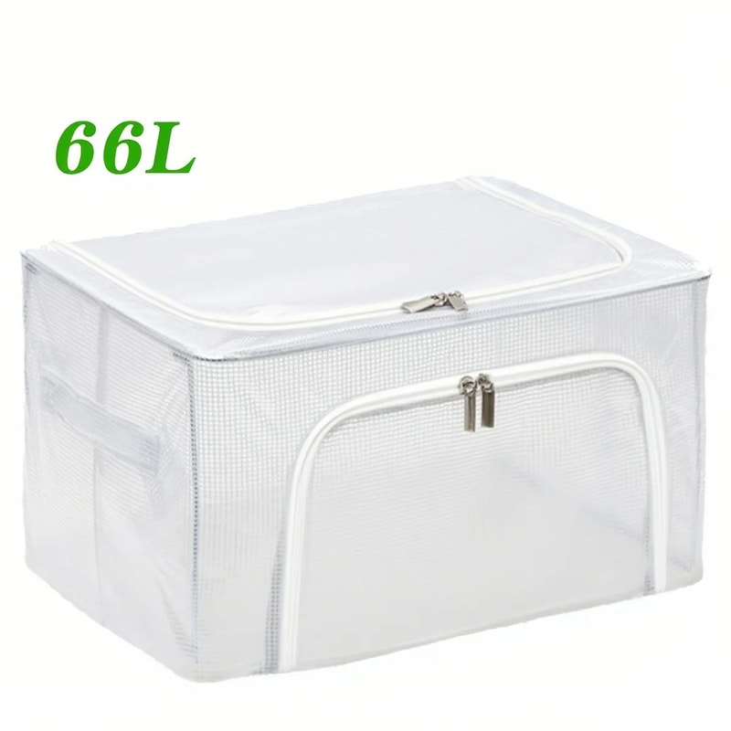 Folding Clothes Storage Box Organizer Durable Polyester SpaceSaving Wardrobe Bin For Dorm Closet 7